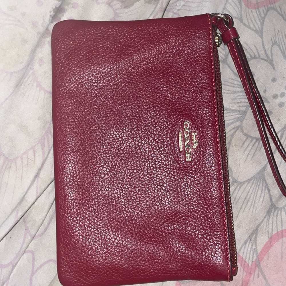 Burgundy Coach Purse Wallet